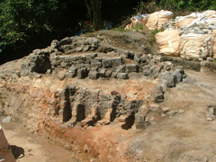 ４区北壁土層断面(南から)